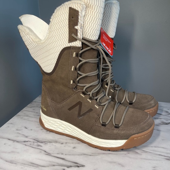 New Balance Brown and White Winter Boots - Picture 6 of 6